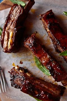 Sticky, Spicy Lamb Ribs