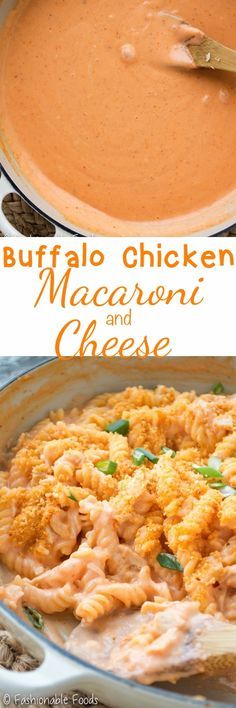 Stovetop Buffalo Chicken Macaroni and Cheese