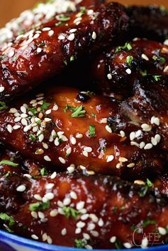 Strawberry Balsamic Glazed Wings