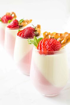 Strawberry Lemon Panna Cotta