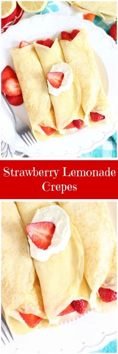 Strawberry Lemonade Crepes