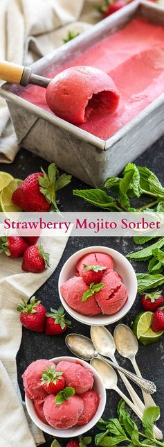 Strawberry Mojito Sorbet