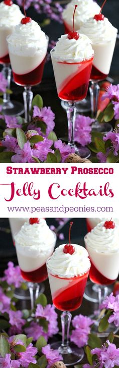 Strawberry Prosecco Jelly Cocktails