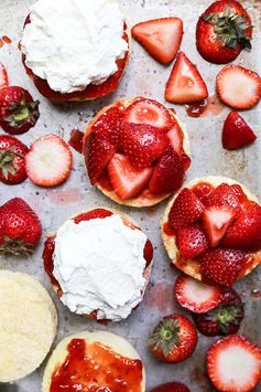 Strawberry Shortcake with Lemongrass-Basil Whipped Cream