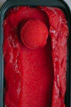 Strawberry Thai Basil Sorbet