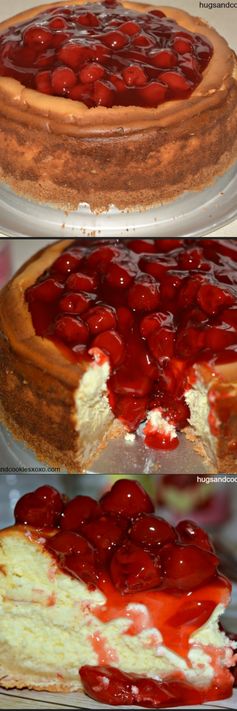 Sugar Cookie Cherry Cheesecake