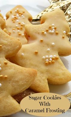 Sugar Cookies With Caramel Frosting