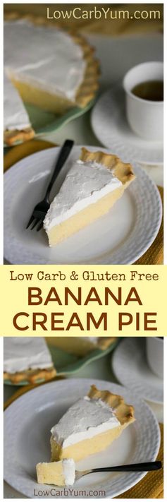 Sugar Free Banana Cream Pie