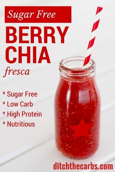 Sugar Free Berry Chia Fresca