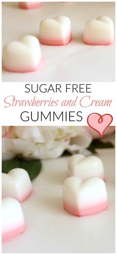 Sugar free strawberries and cream gummies