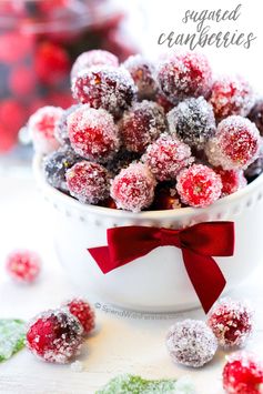 Sugared Cranberries (2 Ingredients