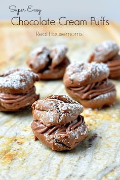 Super Easy Chocolate Cream Puffs