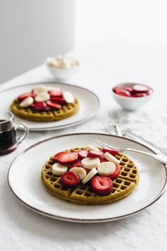 Super Seed Buckwheat Waffles (gluten-free, vegan