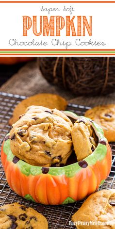 Super Soft Pumpkin Chocolate Chip Cookies