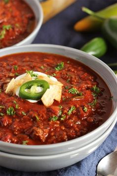 Sweet and Spicy Slow Cooker Chili