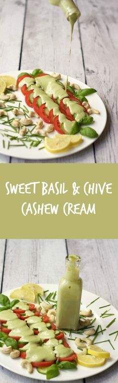 Sweet Basil and Chive Cashew Cream