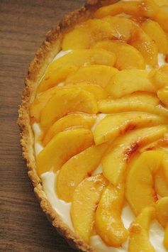 Sweet Mascarpone Peach Tart