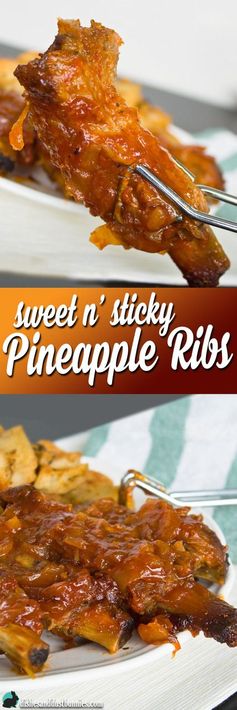 Sweet n' Sticky Pineapple Ribs