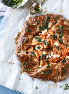 Sweet Potato Galette with Caramelized Shallots