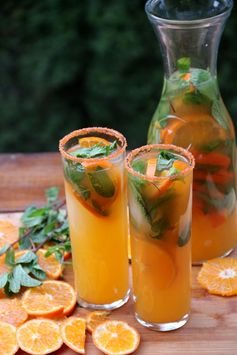 Tangerine or mandarin mojito