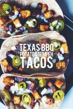 Texas BBQ Potato & Tempeh Tacos