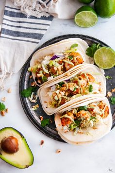 Thai Shrimp Tacos