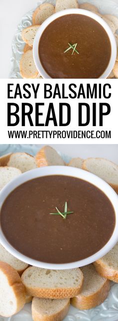 The BEST Creamy Balsamic Bread Dip