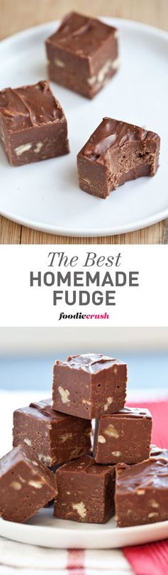 The Best Homemade Fudge with Pecans