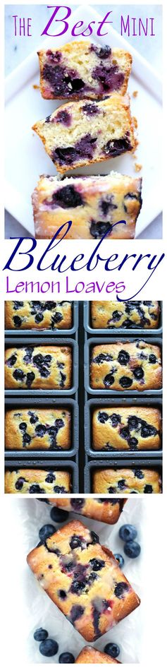 The Best Mini Blueberry Lemon Loaves