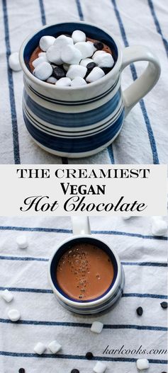 The Creamiest Vegan Hot Chocolate