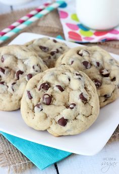 Thick and Chewy Chocolate Chip Cookies