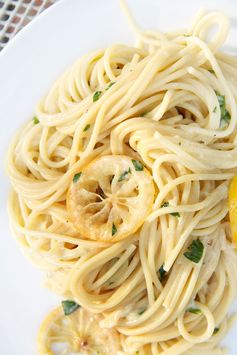Three-Cheese Lemon Spaghetti