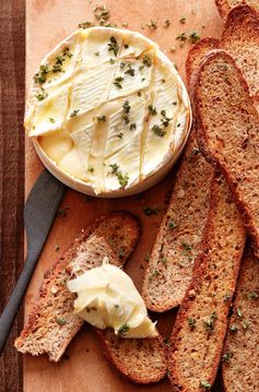 Thyme and Garlic Baked Camembert