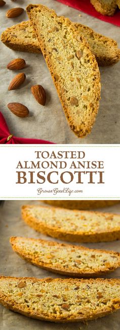 Toasted Almond Anise Biscotti