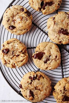 Toasted Coconut and Dark Chocolate Chunk Cookies