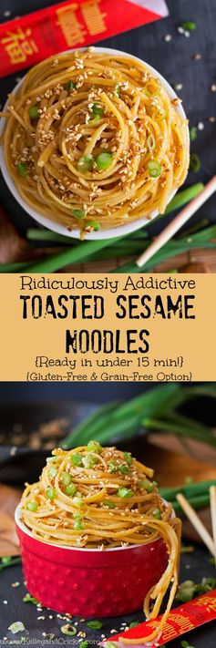 Toasted Sesame Noodles (Under 15 Minutes, Grain-Free/Paleo Option
