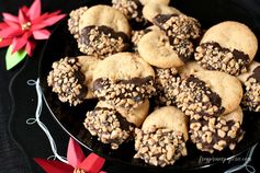 Toffee Cappuccino Shortbread Cookies