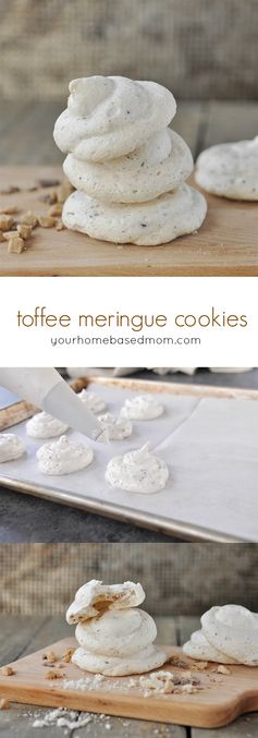 Toffee Meringue Cookies