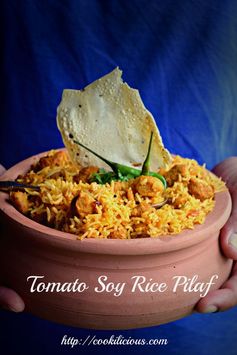 Tomato Soy Pilaf Rice