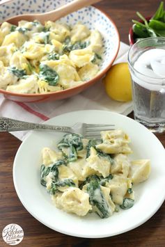 Tortellini with Spinach and Lemon Cream Sauce