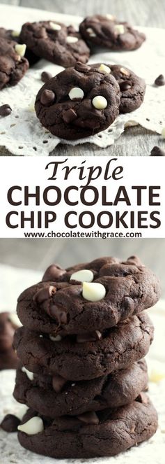 Triple Chocolate Cookies