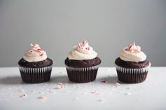 Triple Chocolate Cupcakes with Peppermint Frosting