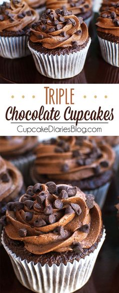 Triple Chocolate Cupcakes