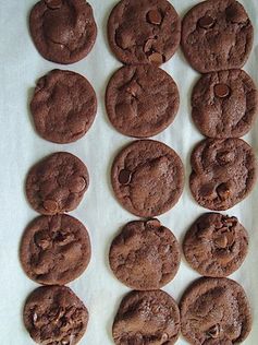 Triple Chocolate Nutella Cookies