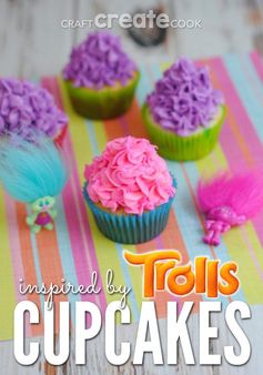 Trolls Cupcakes