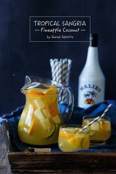 Tropical Pineapple Coconut Sangria