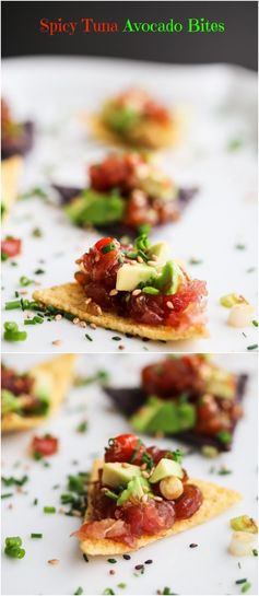 Tuna Avocado Tartare Bites