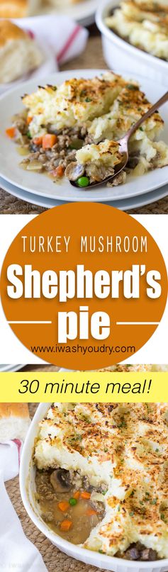 Turkey Mushroom Shepherd’s Pie