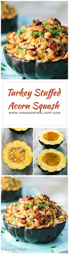 Turkey Stuffed Acorn Squash