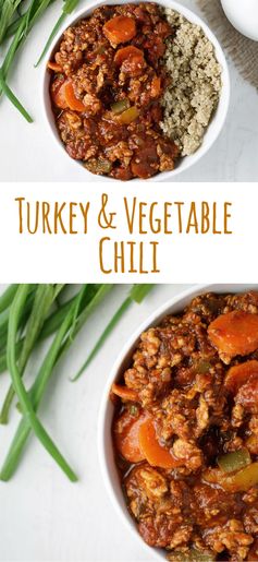 Turkey Vegetable Chili Over Quinoa